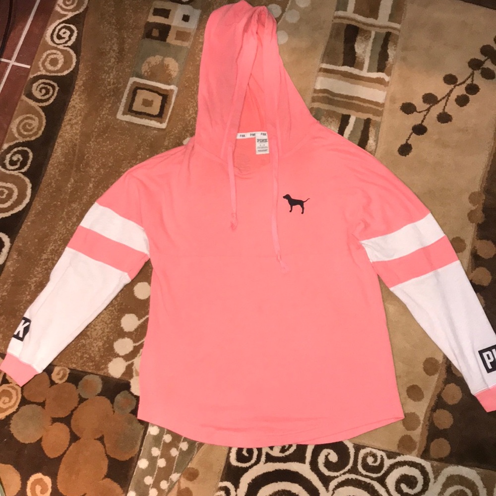 PINK sweatshirt/ beach cover up
